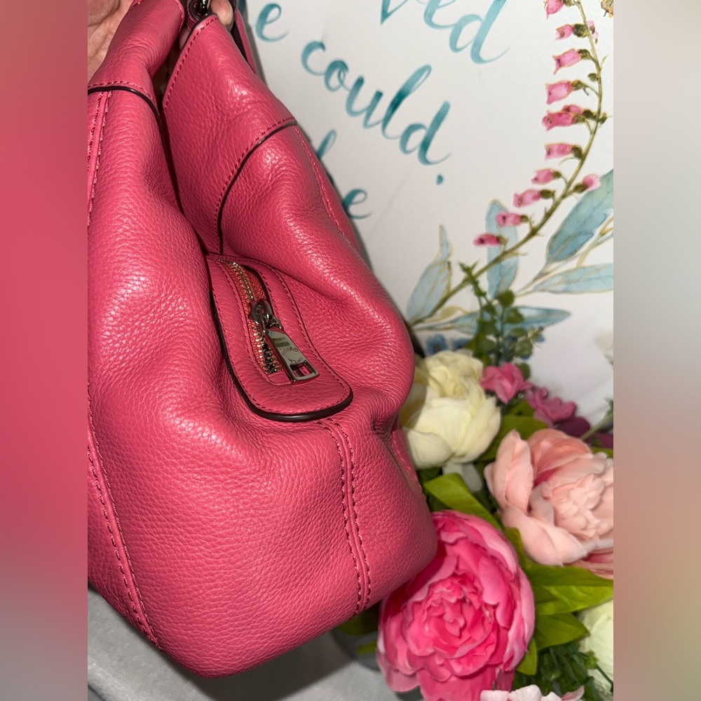 Coach Pink Leather Shoulder Bag - Picture 8 of 15